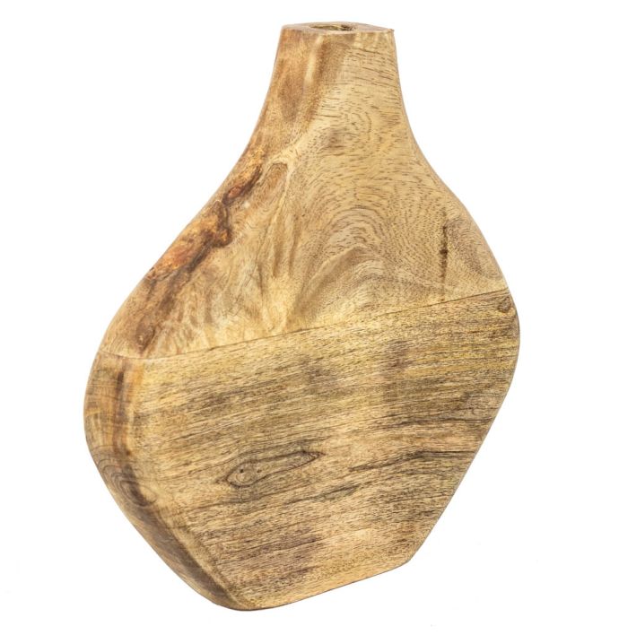 Houten vaas organisch naturel
