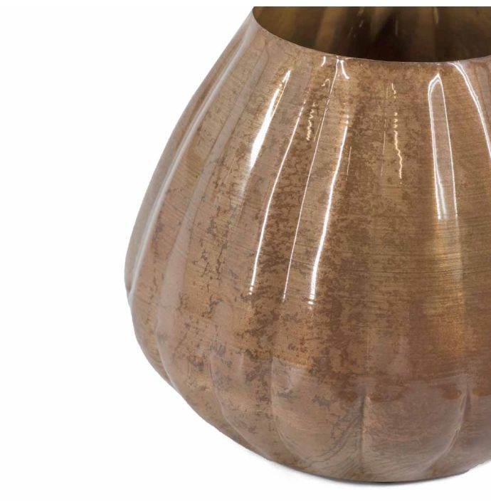 Metalen vaas peach