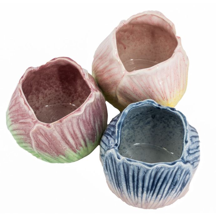 Aardewerk vaas tulp peach