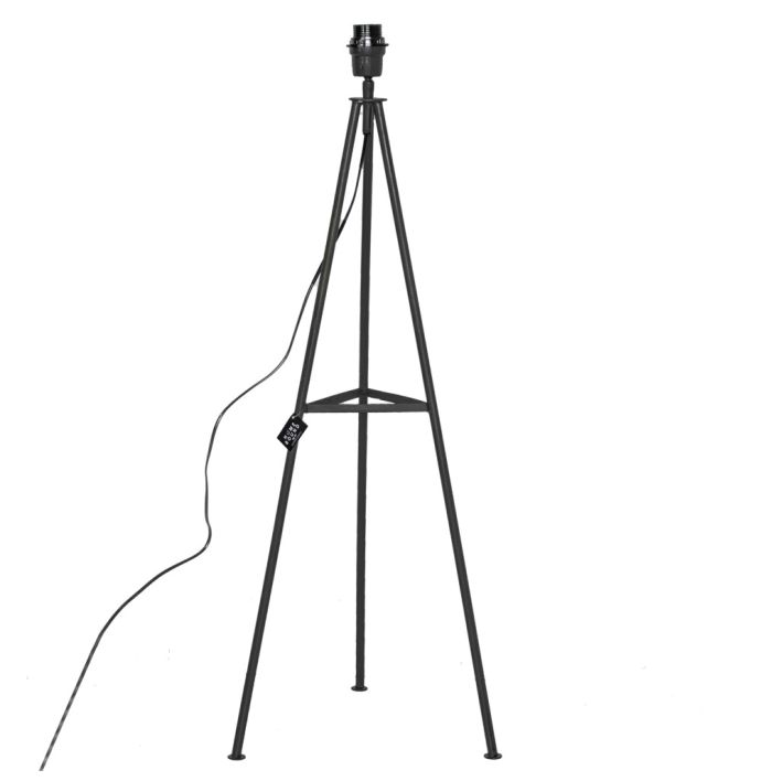 Vloerlamp metaal zwart