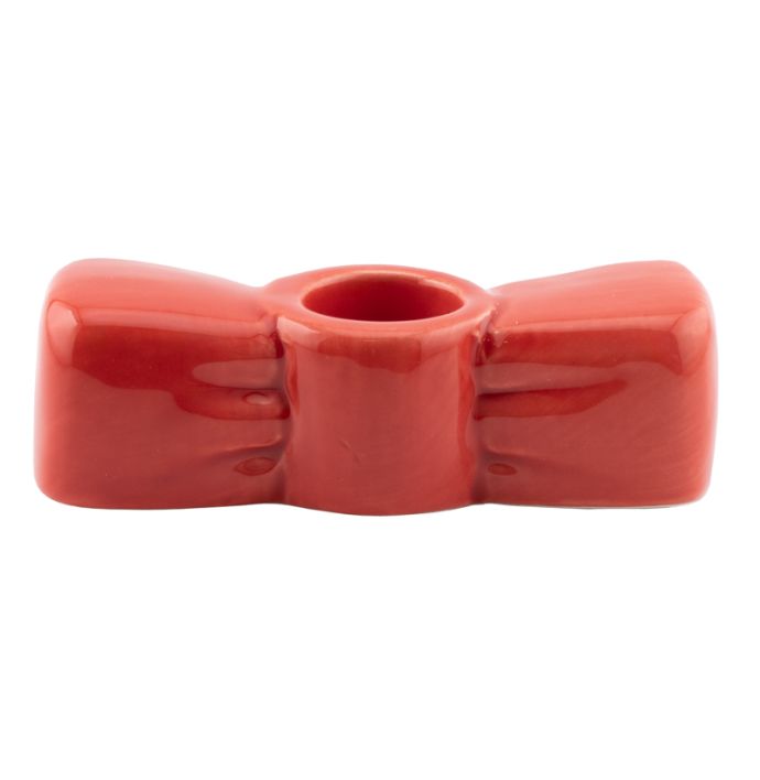 Kaarsenstandaard bow rood