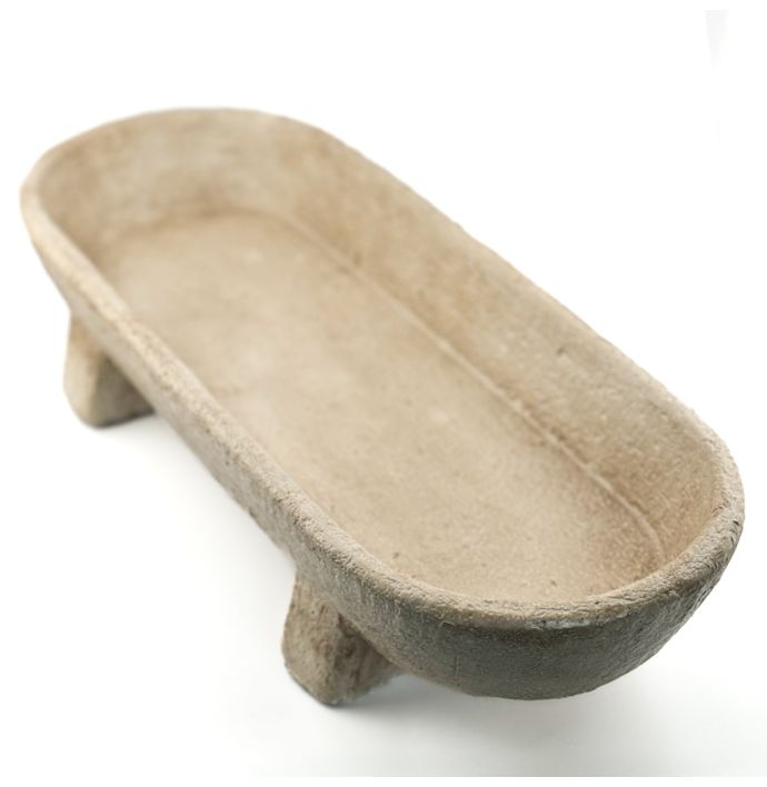 Aardewerk etagiere beige