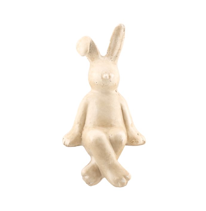 Aardewerk ornament bunny zittend S