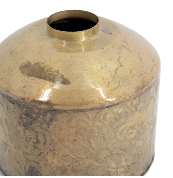 Metalen vaas peach