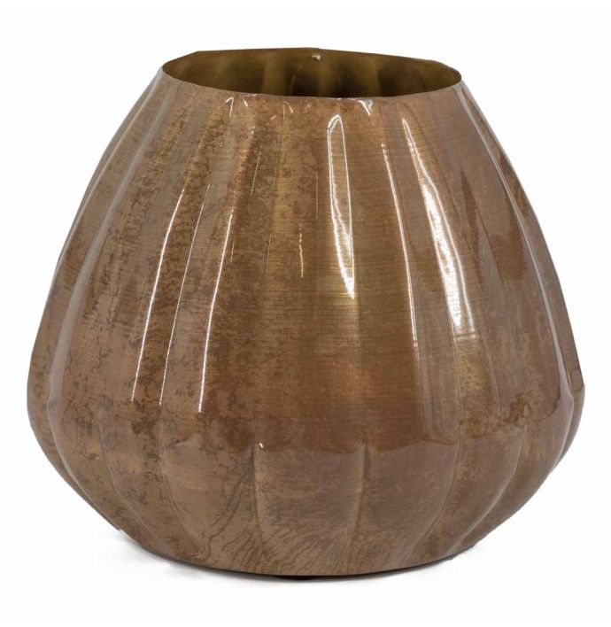 Metalen vaas peach