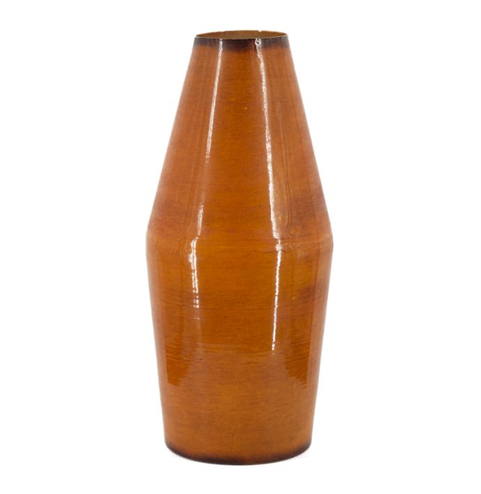 Metalen vaas tangerine