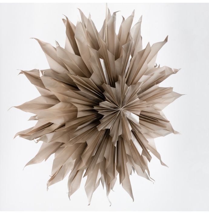 Kerstster sun 100cm taupe met pendel