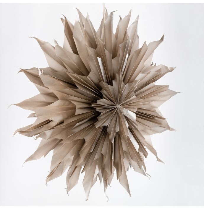 Kerstster sun 100cm taupe met pendel