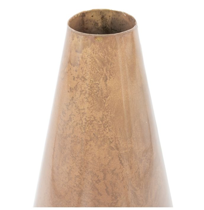 Metalen vaas peach