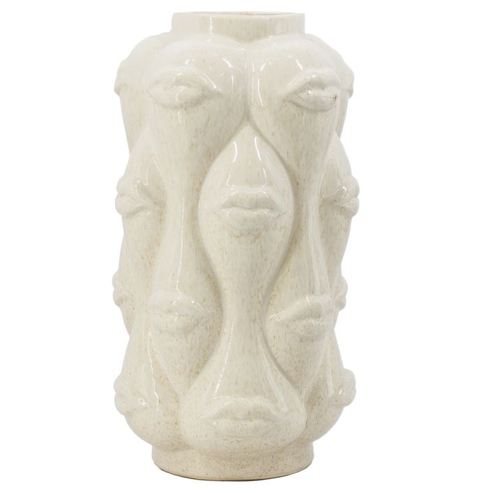 Aardewerk vaas Lips beige