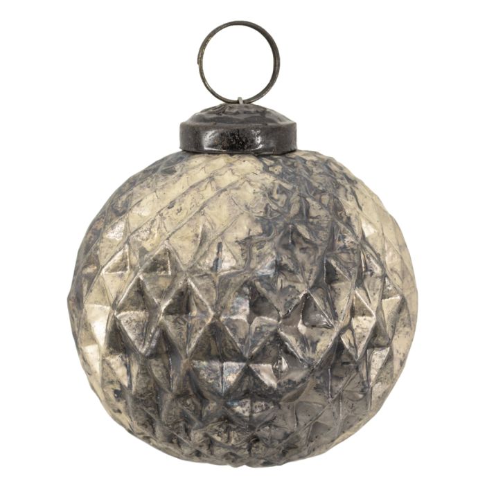 Glazen bal vintage cream