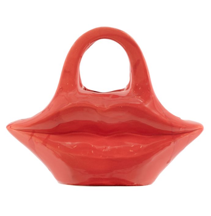 Aardewerk vaas Lips rood