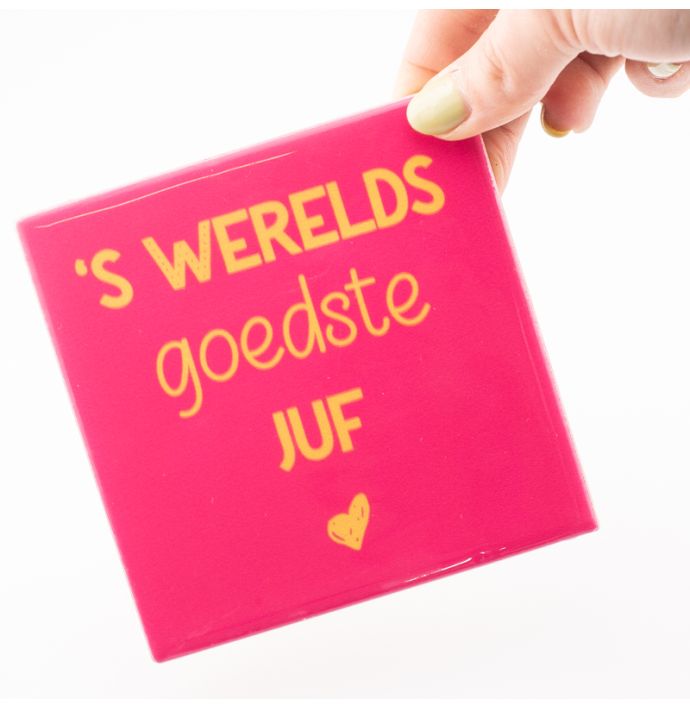 Tegeltje goedste juf