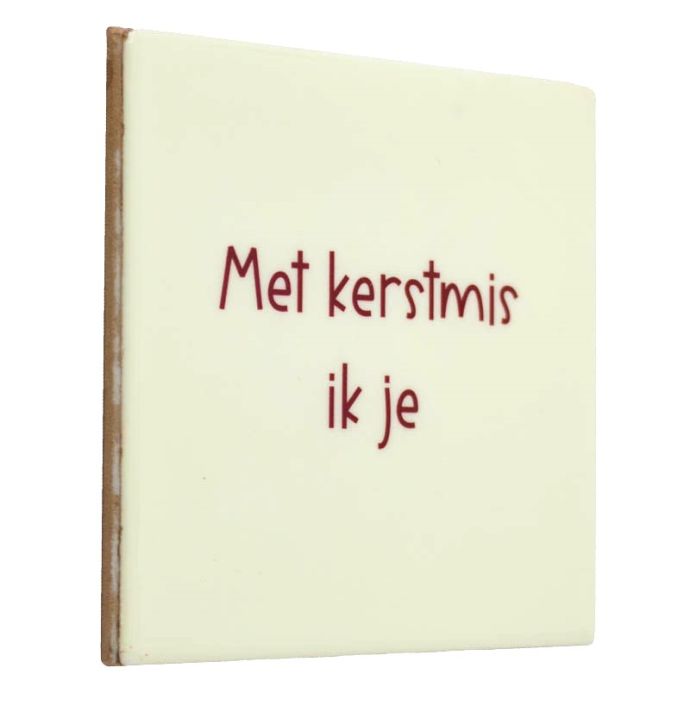 Tegeltje met kerstmis ik je