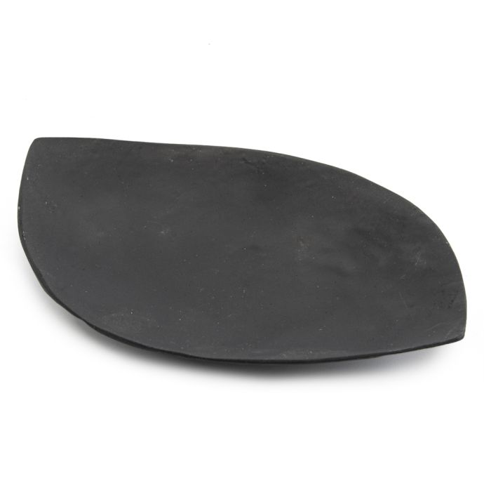 Schaaltje schelp ovaal zwart