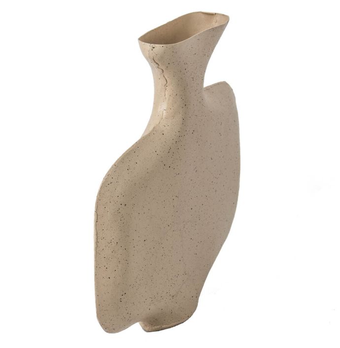 Metalen ornament vaas zand texture