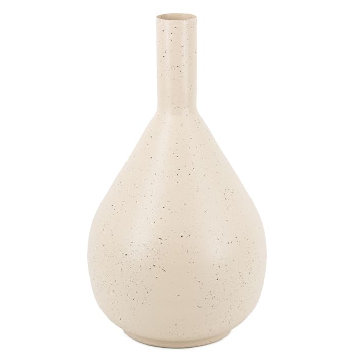 Metalen vaas sand dots