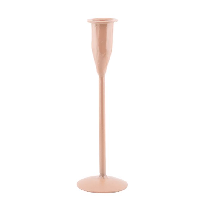 Kaarsenstandaard 20cm roze