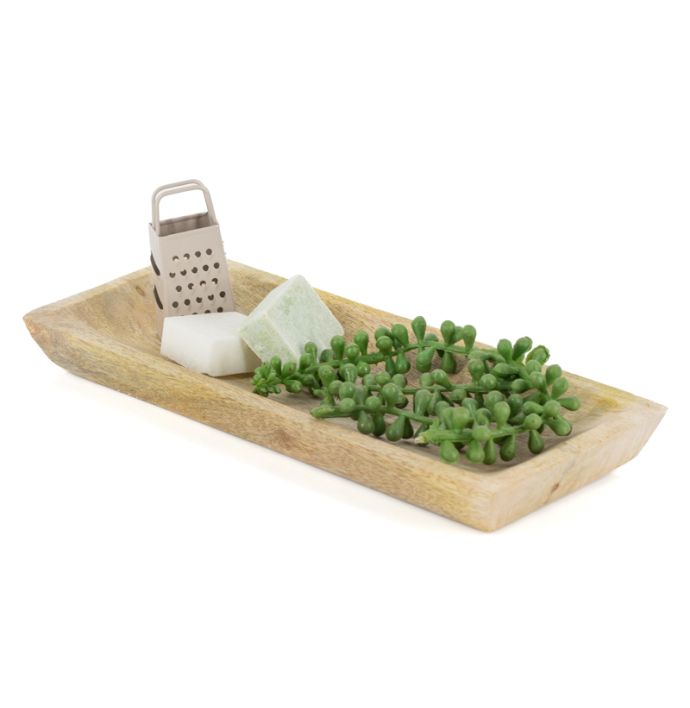 Houten dienblad rechthoek