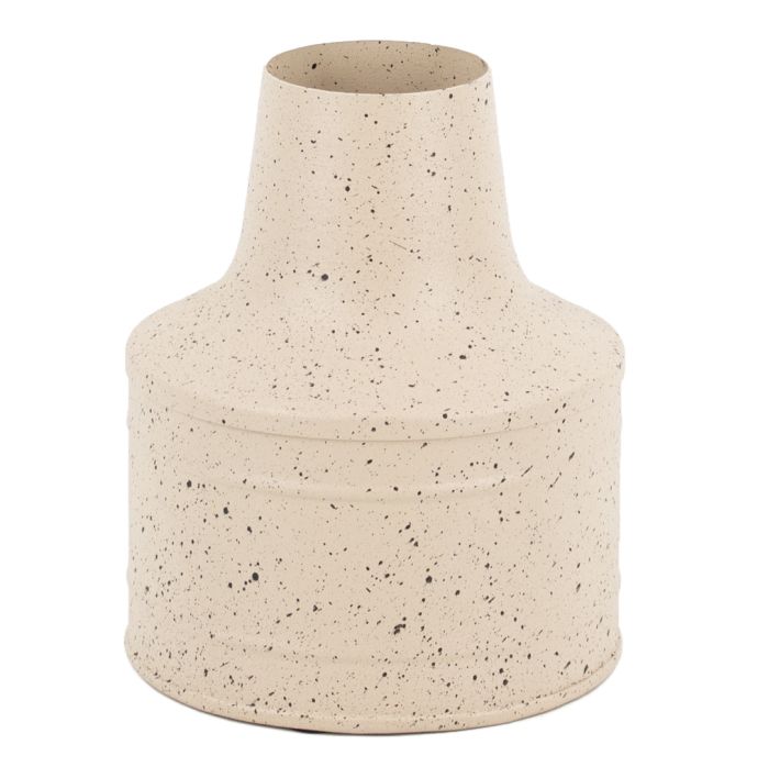 Metalen vaas zand dots