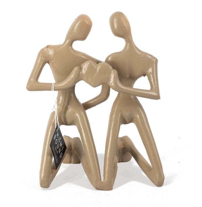 Beeld stel liefde beige
