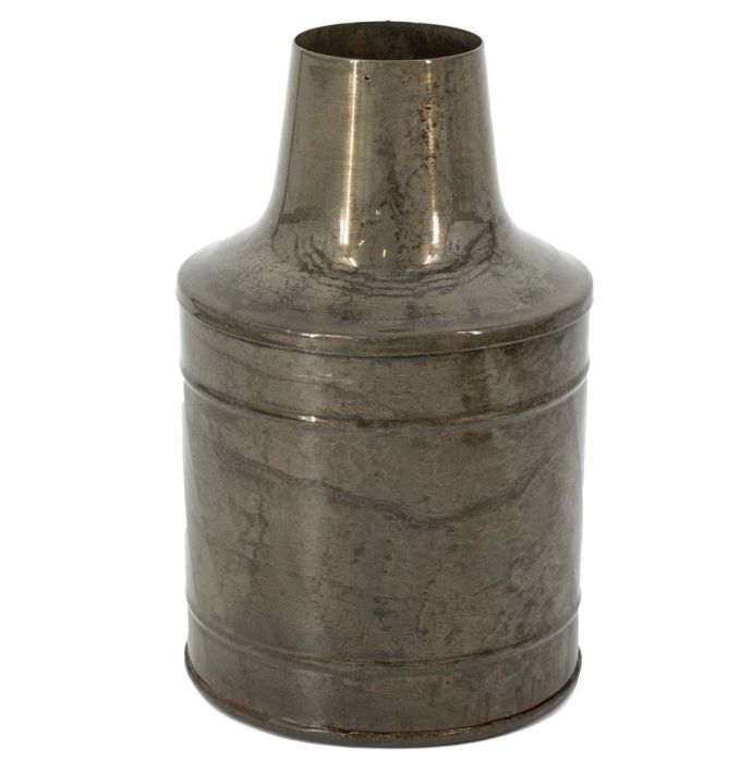 Metalen vaas olive