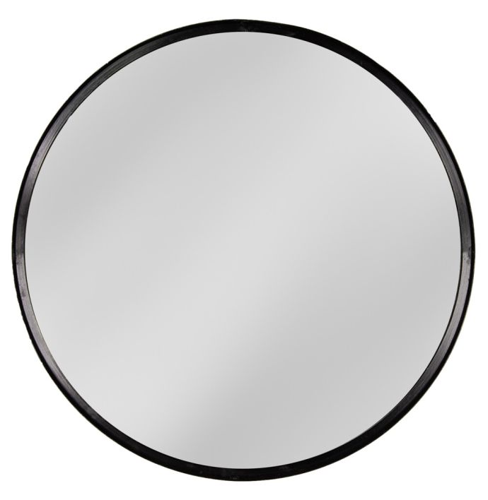 Spiegel rond zwart