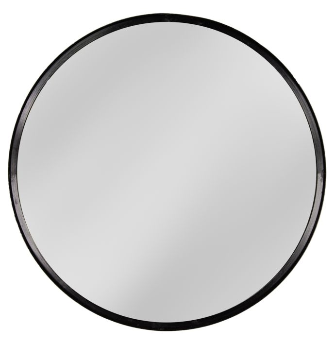 Spiegel rond zwart