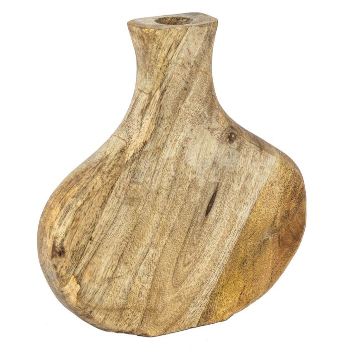 Houten vaas organisch naturel