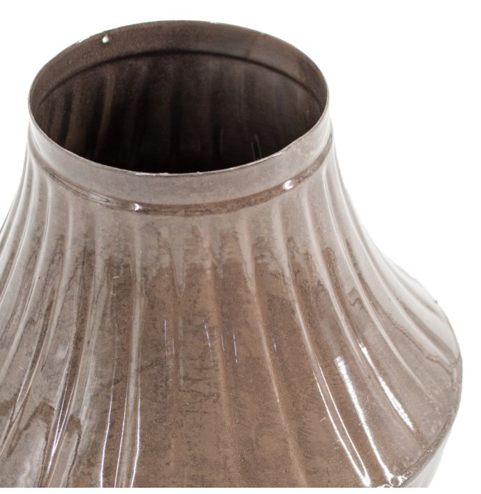 Metalen vaas vintage pink