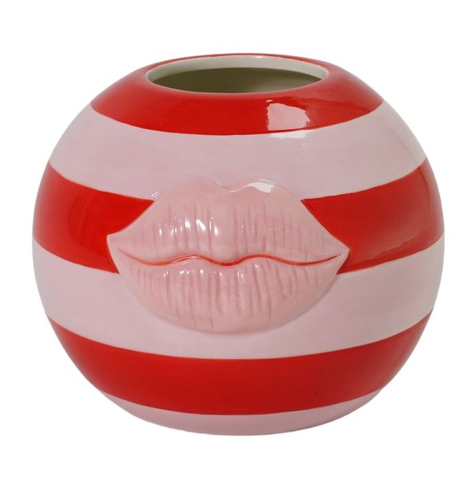 Aardewerk vaas Sphere kiss