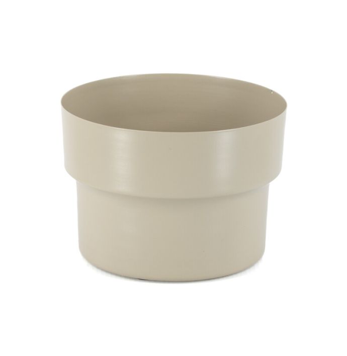 Metalen bloempot sand
