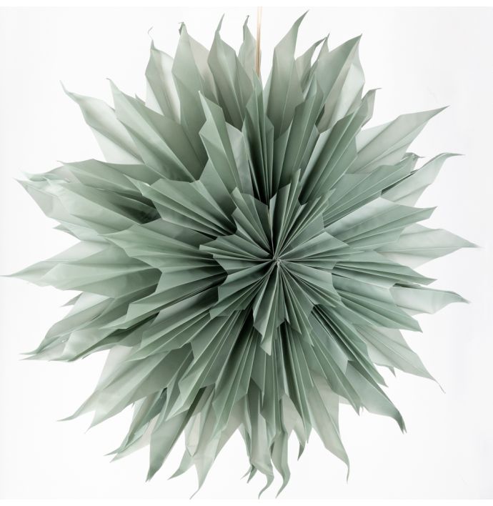 Kerstster sun 100cm turquoise met pendel