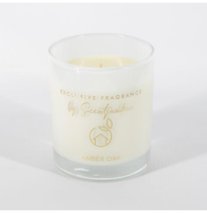 Geurkaars 260g amber oak