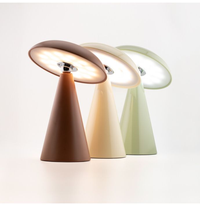 Bureaulamp Mushie LED op accu wit