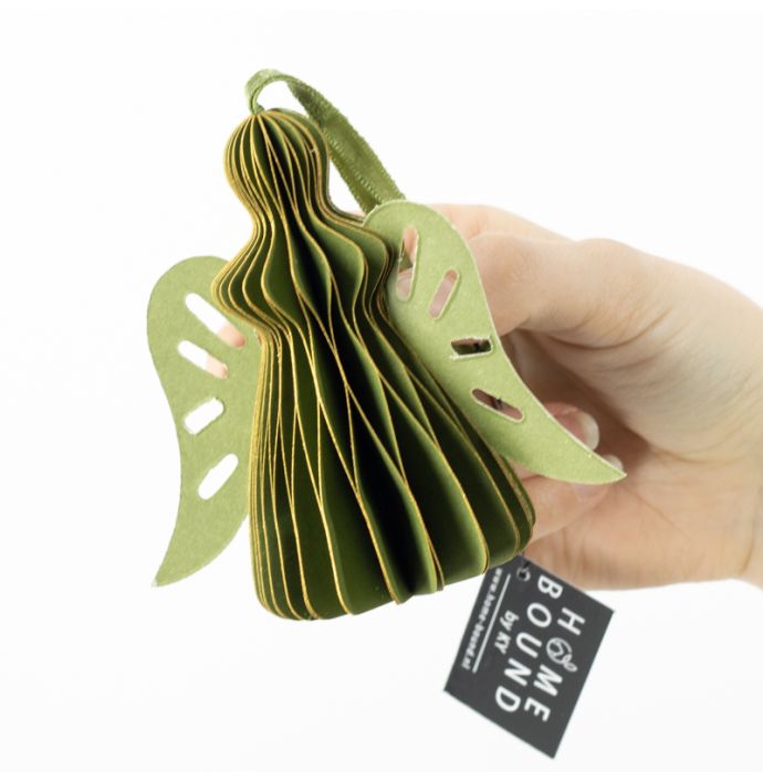 Papieren honeycomb engel groen