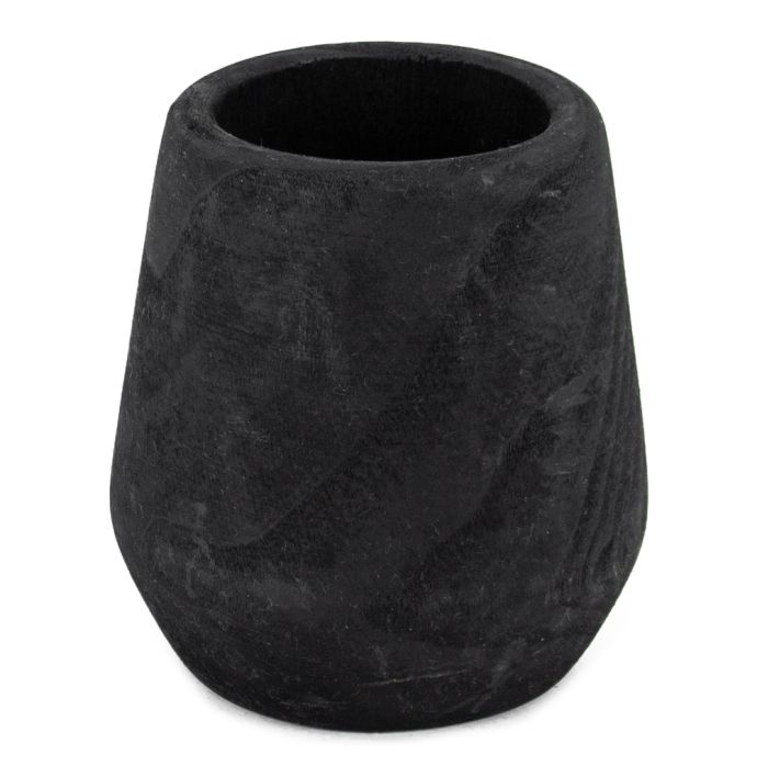 Houten bloempot zwart