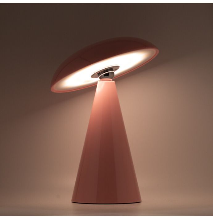 Bureaulamp Mushie LED op accu roze