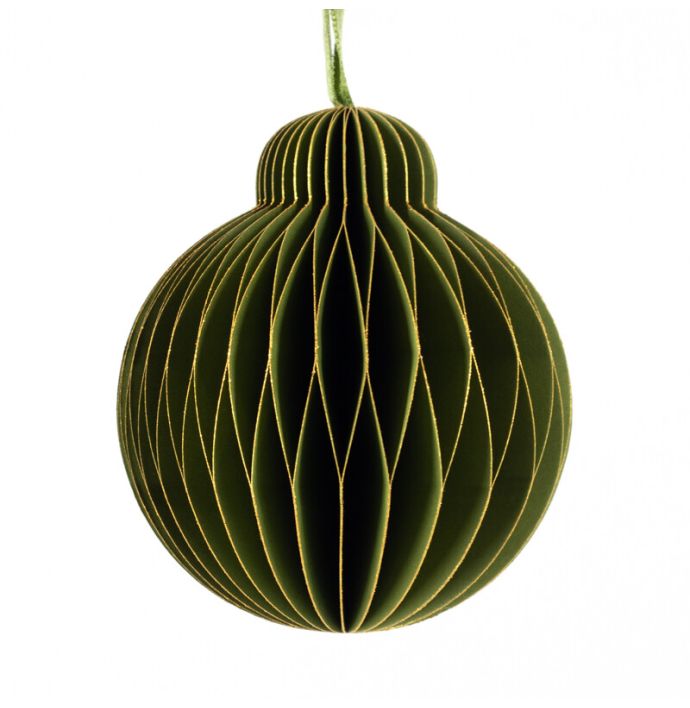 Papieren honeycomb hanger groen