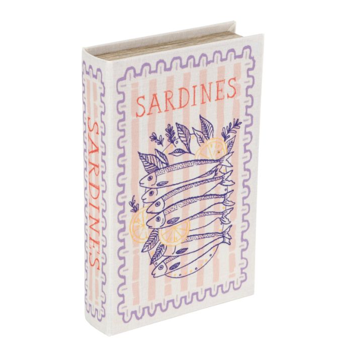 Opbergboek Sardines Stamp 26x17cm