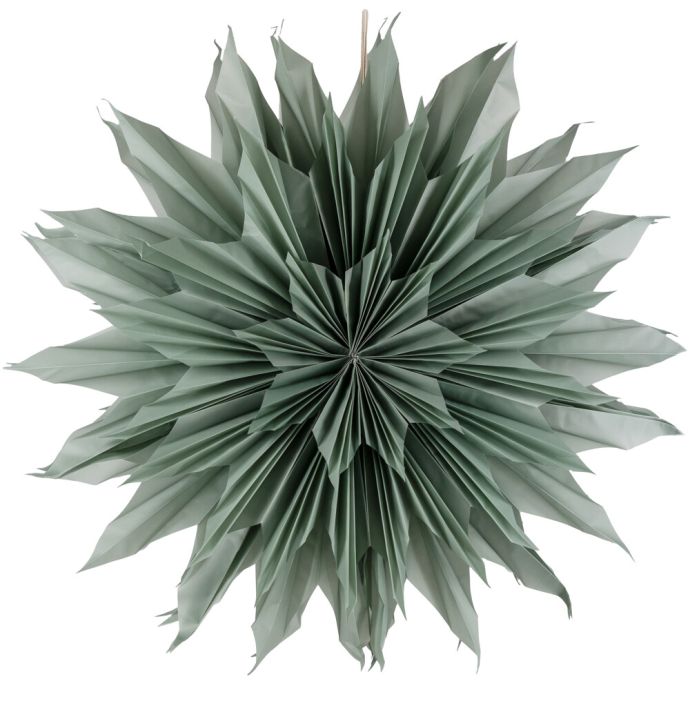 Kerstster sun 100cm turquoise met pendel