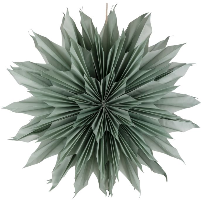 Kerstster sun 100cm turquoise met pendel