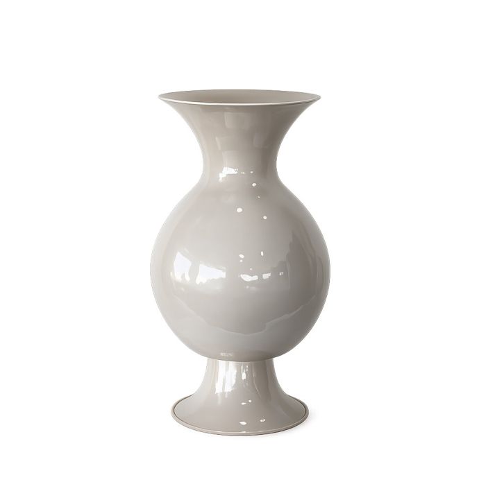 Metalen vaas Shiro M glossy sand