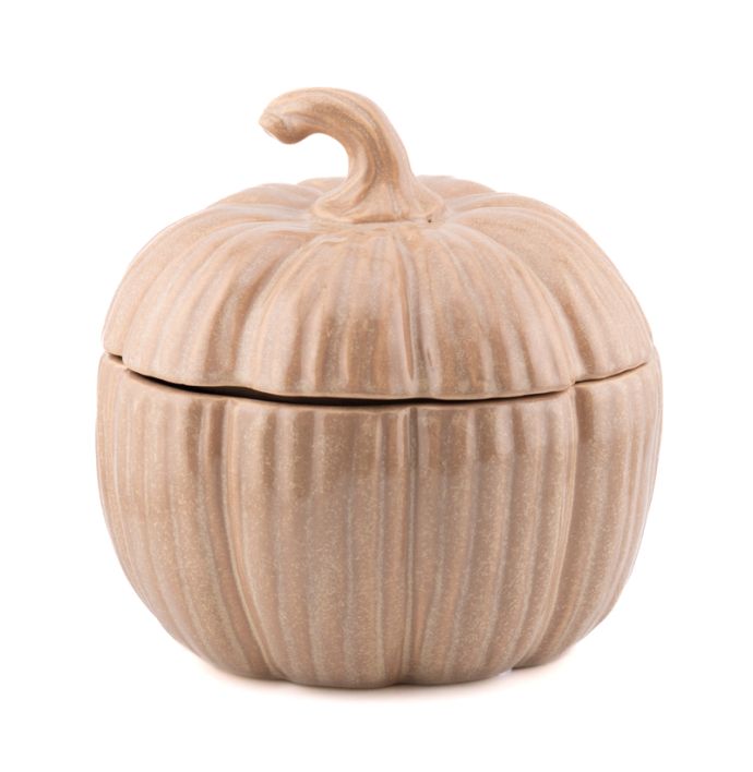 Opbergbakje pompoen Gourd beige L