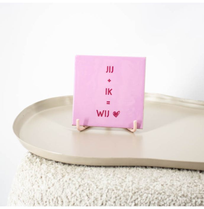 Tegeltje Jij + ik = wij