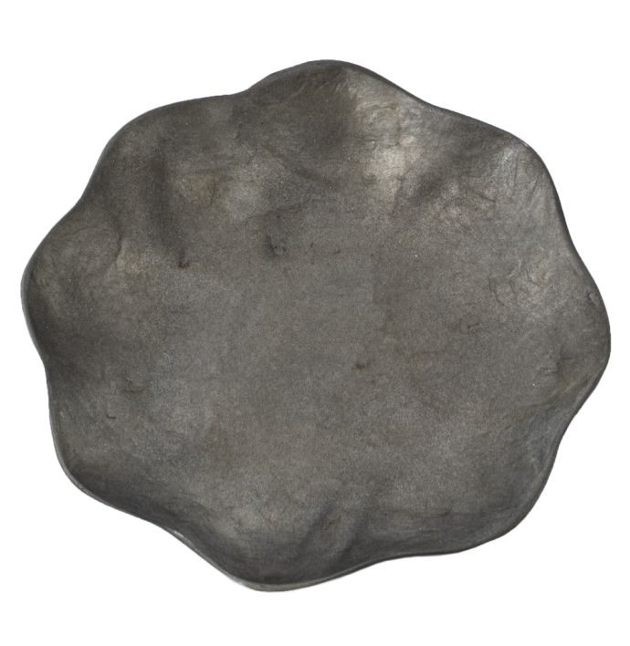 Schaaltje schelp bloem zwart