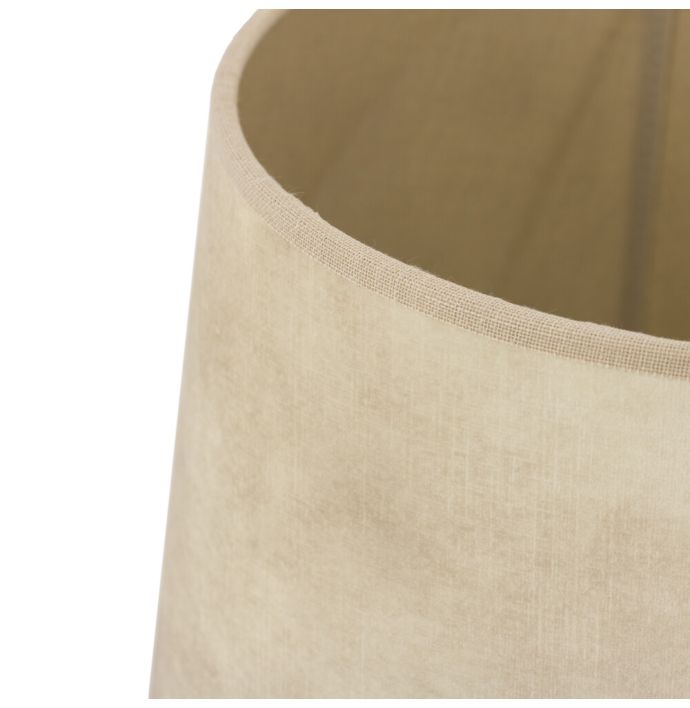 Lampenkap 45cm velvet naturel