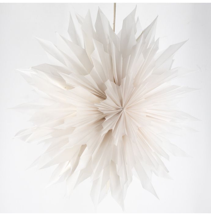 Kerstster sun 80cm wit met pendel