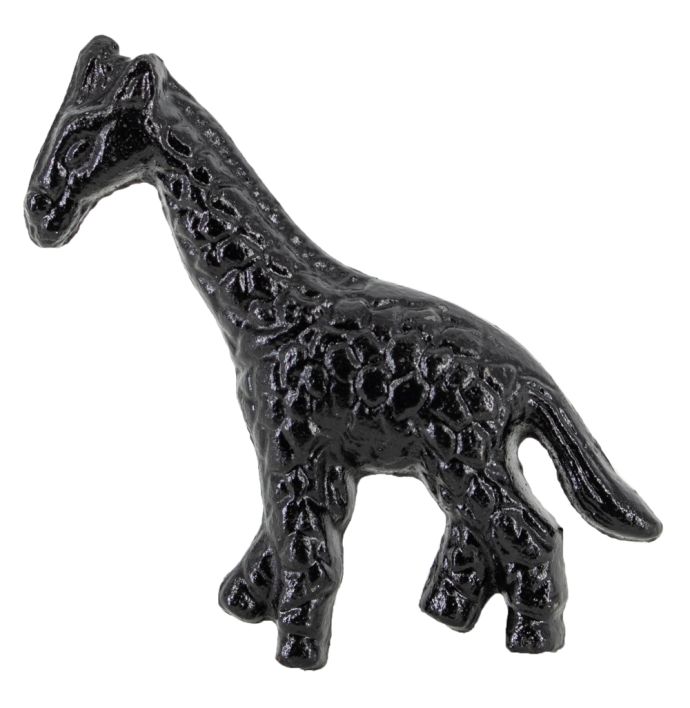 Knopje giraffe zwart