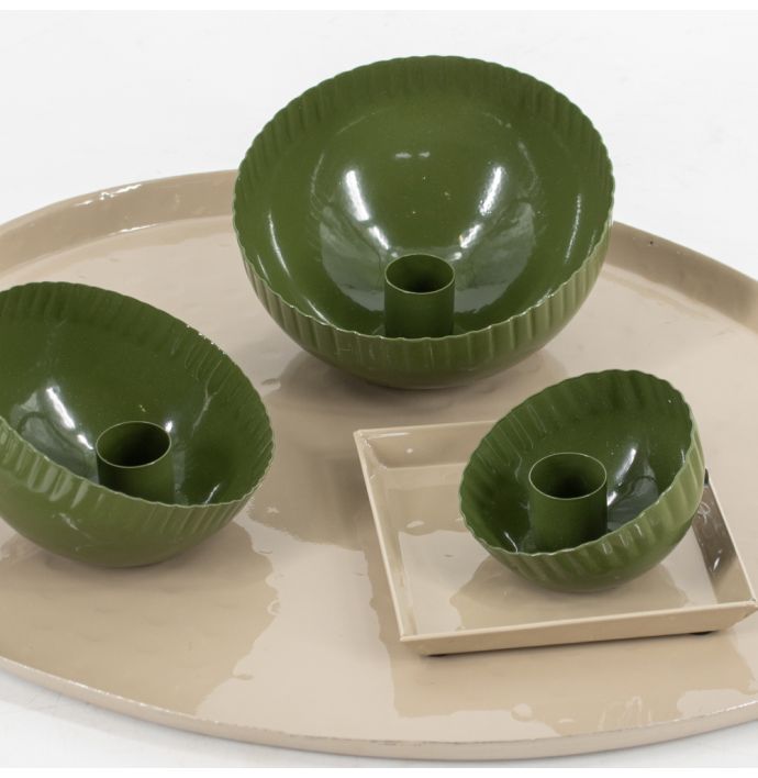 Tray vierkant hammered beige
